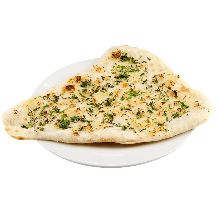 Freshly baked Garlic Naan bread hot from the tandoor